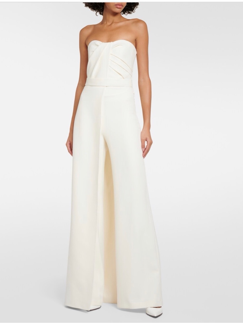 Bridal Remi draped jumpsuit